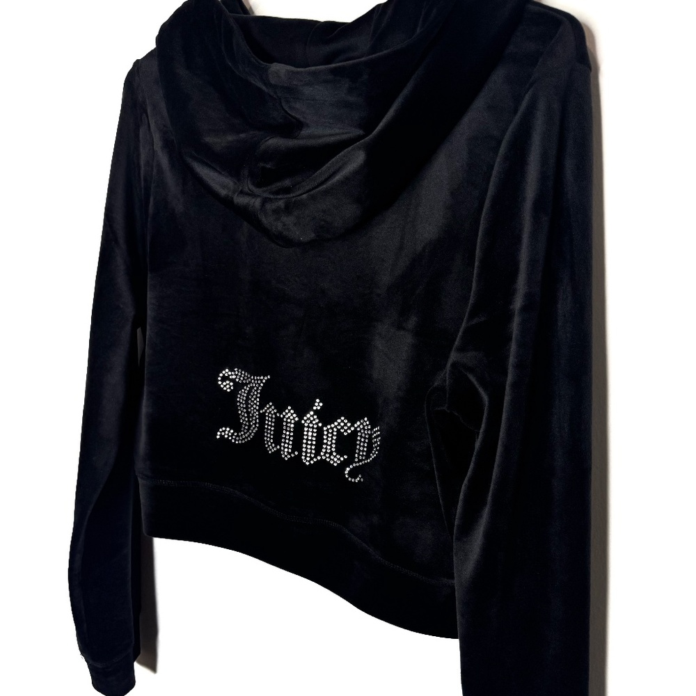 Juicy Couture velour zip-up sweatshirt, size L